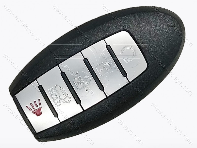 Смарт ключ Nissan Murano Platinum, Pathfinder, 433 MHz, KR5S180144014, PCF7953M/ Hitag Aes/ ID4A, 4+1 кнопки