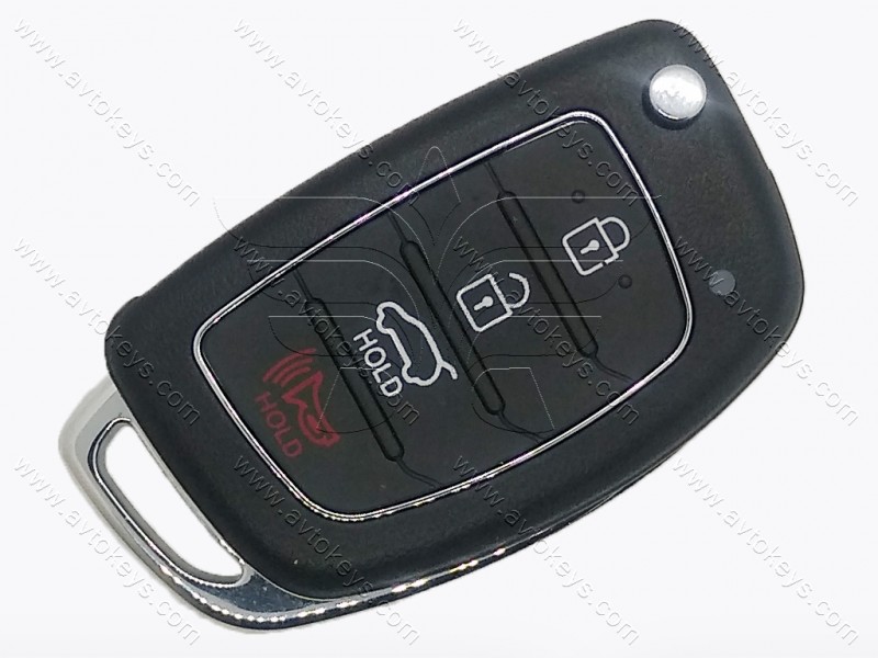 Викидний ключ Hyundai Santa Fe, 433 Mhz, TQ8-RKE-4F31, кнопки 3+1, лезо TOY48