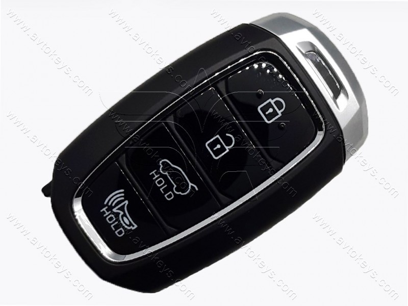 Смарт ключ Hyundai Kona, 433 Mhz, TQ8FOB4F18, NCF2952X/ HITAG 3/ ID47, 3+1 кнопки, OEM