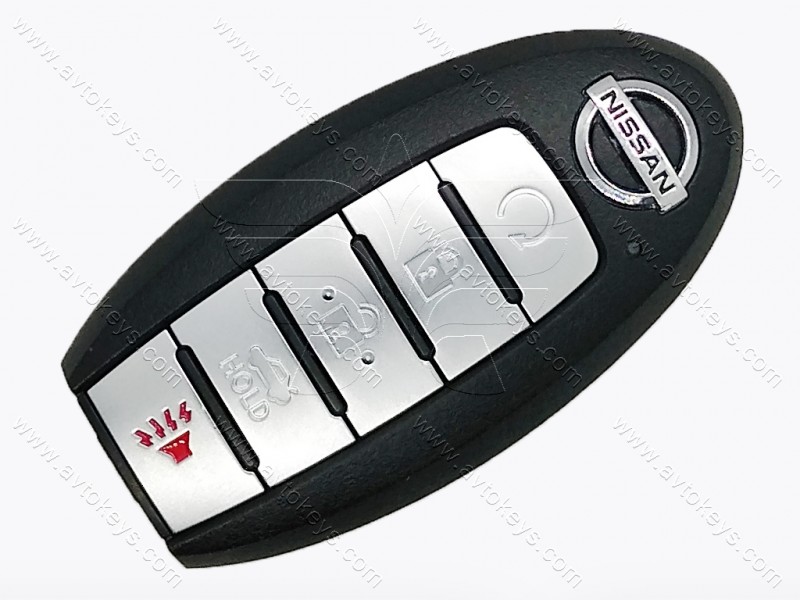 Смарт ключ Nissan Maxima, 433 MHz, KR5TXN7, NCF29A1M/ Hitag Aes/ ID4A, 4+1 кнопки