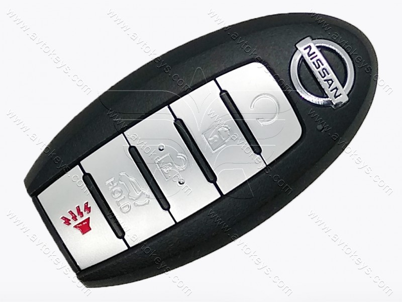 Смарт ключ Nissan Murano, Pathfinder, 433 MHz, KR5TXN7, NCF29A1M/ Hitag Aes/ ID4A, 4+1 кнопки