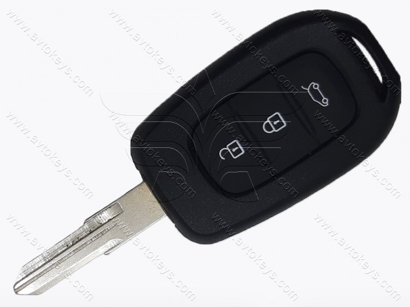 Ключ Renault Symbol, Logan, Trafic та інші, 433 Mhz, PCF7961M/ Hitag AES/ ID4A, 3 кнопки, лезо VAC102