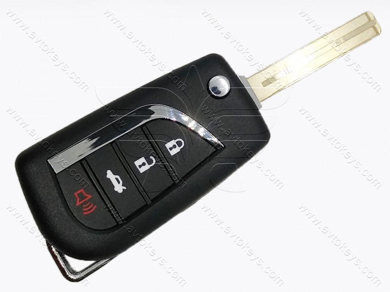 Викидний ключ Toyota Camry, Corolla, 315 MHz, HYQ12BFB, 8A (H chip), 3+1 кнопки, лезо TOY48