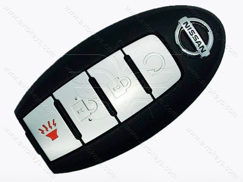 Смарт ключ Nissan Murano, Pathfinder, Titan, 433 Mhz, KR5S180144014, PCF7953M/ Hitag Aes/ ID4A, 3+1 кнопки, OEM