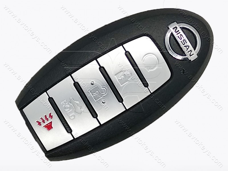 Смарт ключ Nissan Altima, Versa, Sentra, 433 Mhz, KR5TXN4, NCF29A1M/ Hitag Aes/ ID4A, 4+1 кнопки