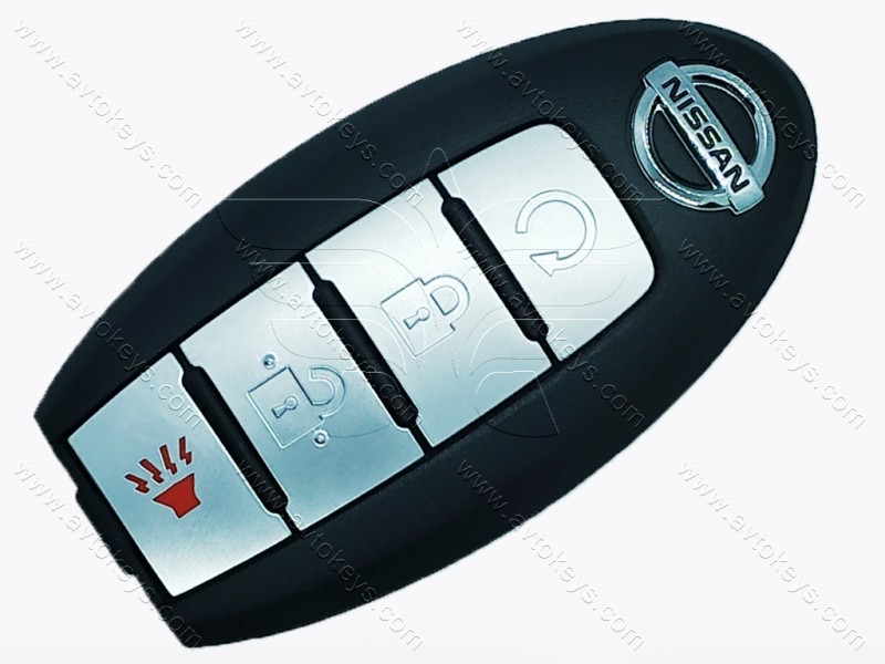 Смарт ключ Nissan Rogue 17-18, Америка, 433 MHz, KR5S180144106, PCF7953M/ Hitag Aes/ ID4A, 3+1 кнопки, OEM