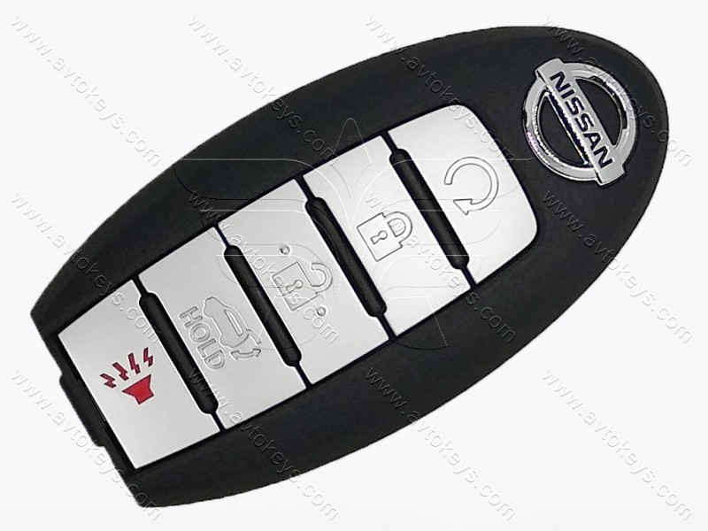 Смарт ключ Nissan Pathfinder Platinum, 433 MHz, KR5S180144014, PCF7953X/ Hitag 3/ ID47, 4+1 кнопки