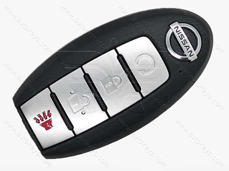 Смарт ключ Nissan Pathfinder, Murano, Titan, 433 Mhz, KR5TXN7, NCF29A1M/ Hitag Aes/ ID4A, 3+1 кнопки