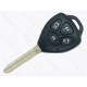 Корпус ключа Toyota Noah/Voxy/Esquire, Sienta, Alphar та інші, 4 кнопки, лезо TOY43, лого