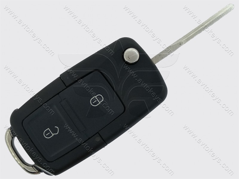 Викидний ключ Volkswagen, Skoda, Seat, 433 Mhz, 1J0 959753 AG, ID48, 2 кнопки