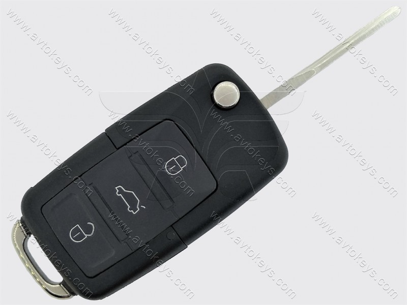 Викидний ключ Volkswagen, Skoda, Seat, 433 Mhz,1J0 959 753 DA, ID48, 3 кнопки