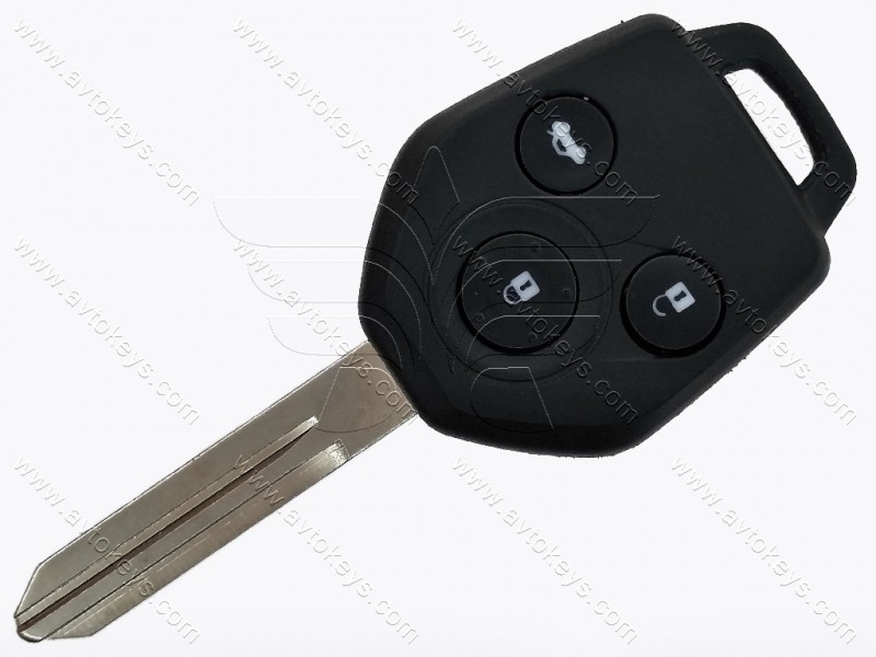 Ключ Subaru Forester, Outback, Legacy, 433 Mhz, ID4D-62, 3 кнопки, лезо NSN14