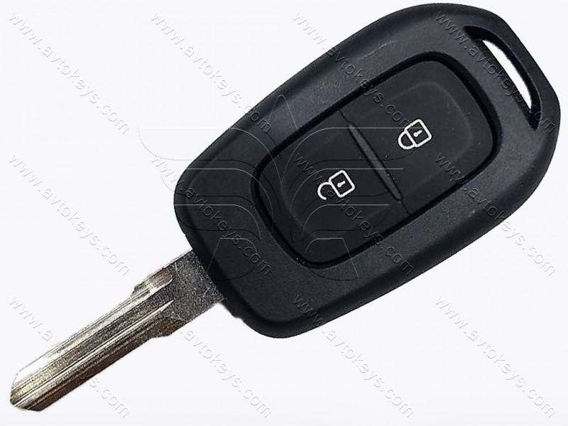 Ключ Dacia Logan, Sandero, Lodgy, Dokker, Duster, 433MHz, PCF7961M/ Hitag AES/ ID4A, 2 кнопки, лезо HU136
