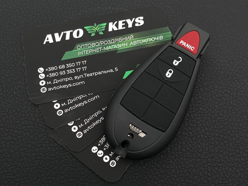 Смарт ключ Jeep Cherokee, 433 Mhz, GQ4-53T, PCF7961M/ Hitag Aes/ID4A, 2+1 кнопки
