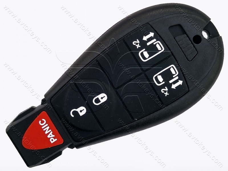 Смарт ключ Dodge, Америка, 433 Mhz, M3N5WY783X/ IYZ-C01C, PCF7941A/ Hitag 2/ ID46, 4+1 кнопки