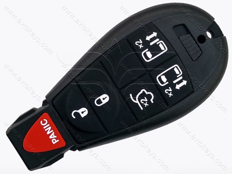 Смарт ключ Chrysler, Dodge, Америка, 433Mhz, M3N5WY783X/ IYZ-C01C, PCF7941A/ Hitag 2/ ID46, 5+1 кнопки