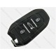 Смарт ключ Citroen, Peugeot, Opel, C3, C4, 433 Mhz, IM2A, PCF7953M/ Hitag Aes / ID4A, 3 кнопки