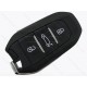 Смарт ключ Citroen, Peugeot, DS4, DS5, C4, 433 Mhz, PCF7945A/ Hitag 2/ ID46, 3 кнопки