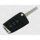 Викидний ключ Volkswagen Group MQB, 433 Mhz, ID49 / Megamos AES / MQB, 3 кнопки