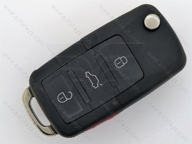 Викидний ключ Volkswagen GTI, Jetta, 315 Mhz, 1K0 959753 P, ID48, 3+1 кнопки