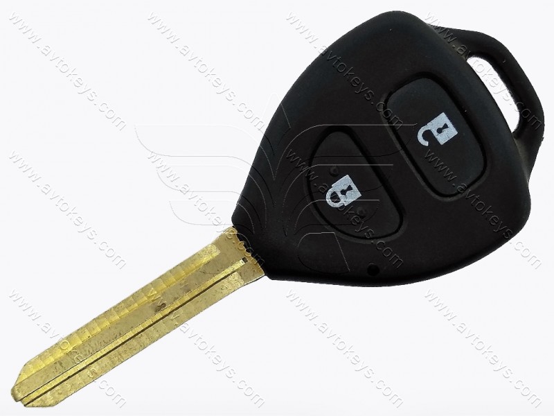 Ключ Toyota Rav4, 433 Mhz, 4D-67, 2 кнопки, лезо TOY43