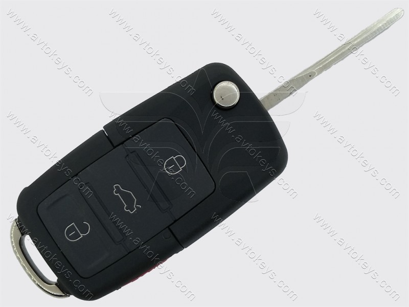 Викидний ключ Volkswagen Golf, Jetta та інші, 315 Mhz, 1J0 959 753 AM, ID48, 3+1 кнопки