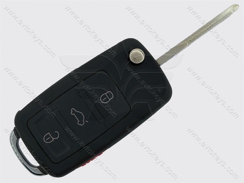 Викидний ключ Audi A8, 433 Mhz, PCF 7946, 3+1 кнопки
