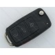 Викидний ключ Volkswagen Touareg, Phaeton, 433 Mhz, PCF7946A/ Hitag 2/ ID 46, 3+1 кнопки
