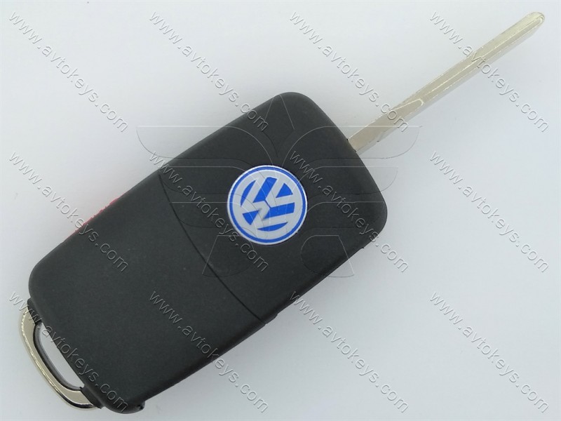Викидний ключ Volkswagen Touareg, Phaeton, 315 Mhz, PCF7946A/ Hitag 2/ ID 46, 3+1 кнопки
