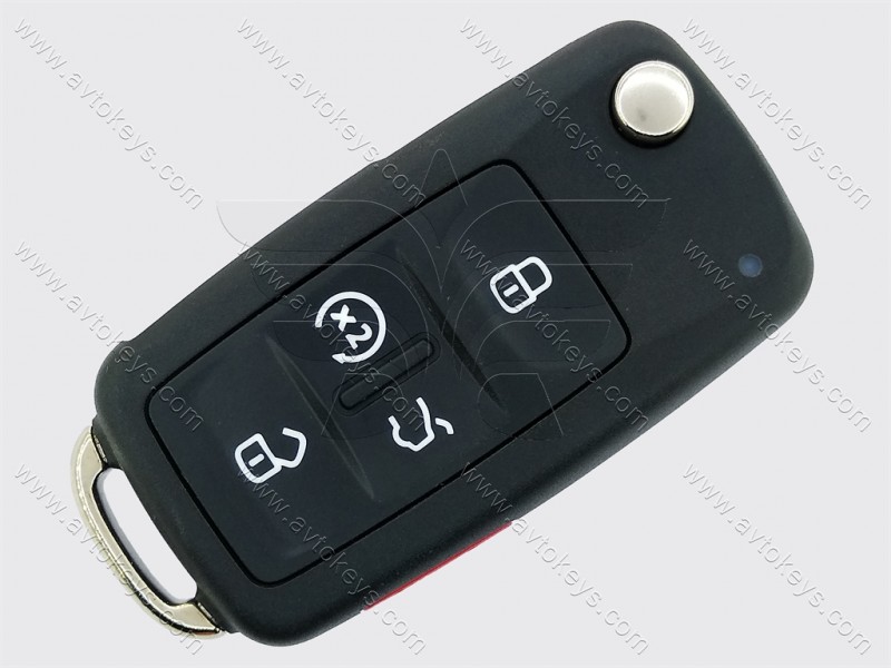 Викидний ключ Volkswagen Golf, Jetta, GTI, 315 Mhz, 561 837 202 D, ID48, кнопки 4+1, Keyless GO