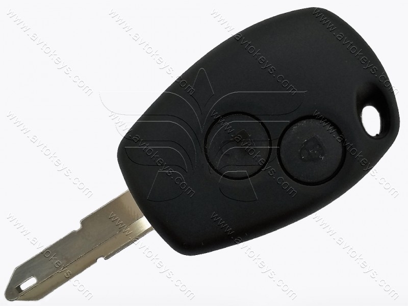 Ключ Renault Clio III, Modus, Kangoo, 433 Mhz, PCF7947A/ Hitag 2/ ID46, 2 кнопки, лезо NE73