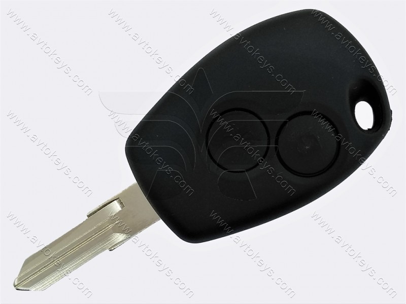 Ключ Renault Logan, Logan, Duster та інші, 433 Mhz, PCF7961M/ Hitag AES/ ID4A, 2 кнопки, лезо VAC102