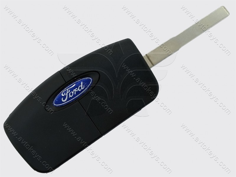 Викидний ключ Ford Focus, Mondeo, Fiesta та інші, 433 Mhz, 5WK48791, 4D-63 80bit, 3 кнопки, лезо HU101