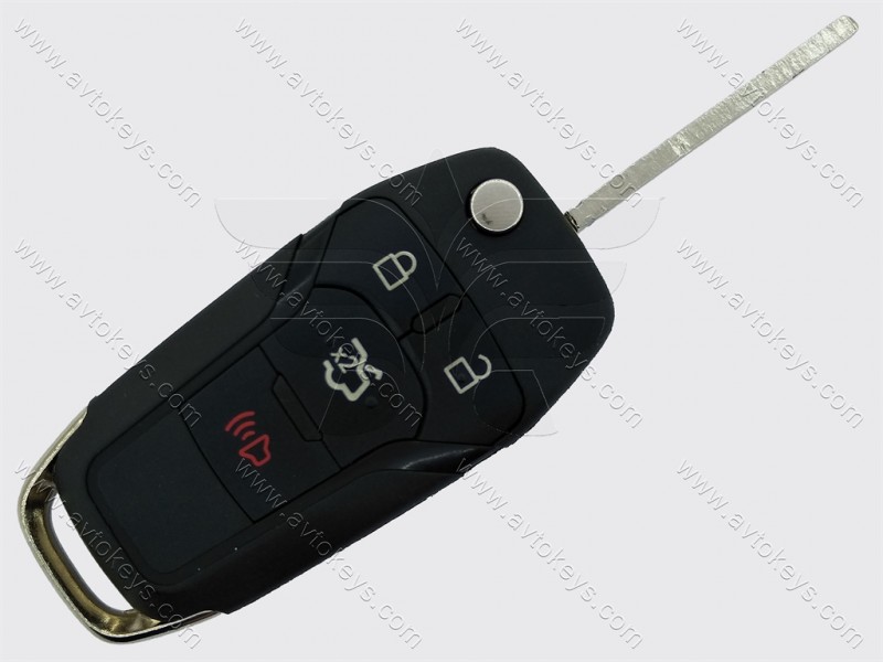 Викидний ключ Ford Fusion, 315 MHz, N5F-A08TAA, PCF7953/ Hitag Pro/ ID49, 3+1 кнопки, HU101