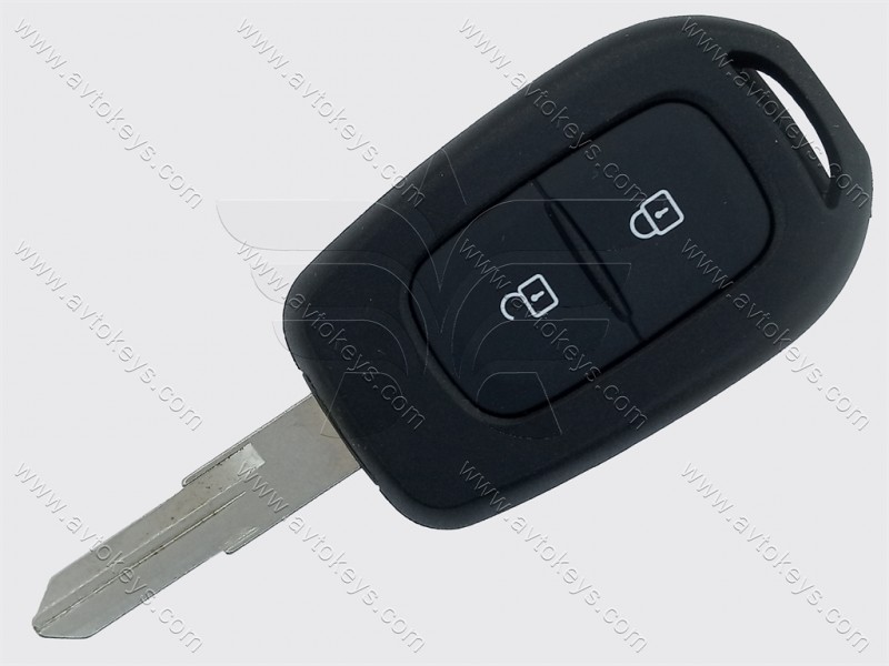 Ключ Renault Sandero, Lodgy, Dokker, Duster, 433 Mhz, PCF7961M/ Hitag AES/ ID4A, 2 кнопки, лезо VAC102