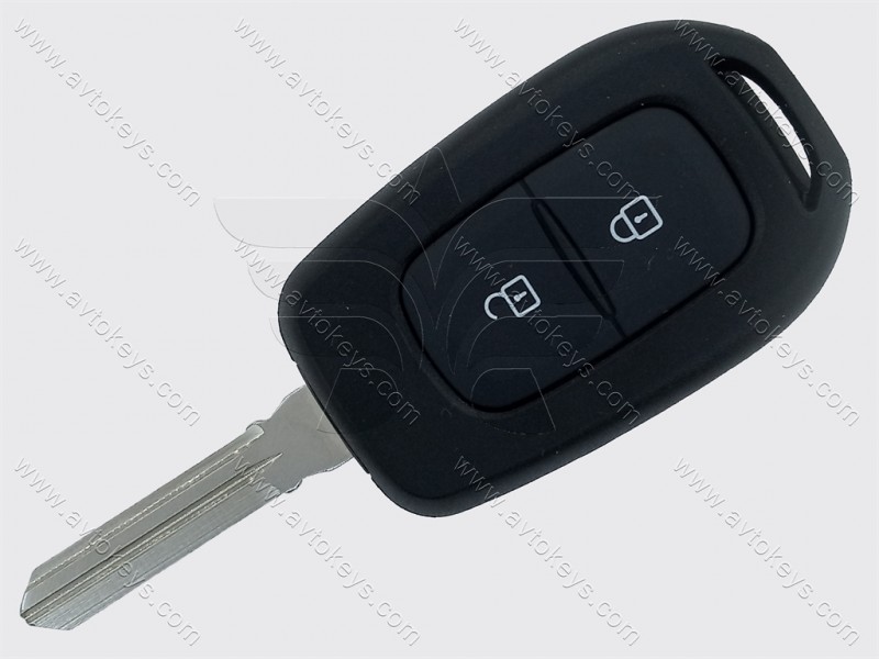 Ключ Renault Symbol, Trafic, 433 МГц, PCF7961M/ Hitag AES/ ID4A, 2 кнопки, лезо HU179