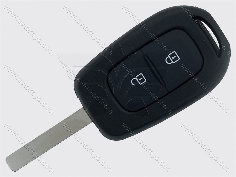 Ключ Renault Kadjar, Megane IV, Twingo III, 433 Mhz, PCF7961M/ Hitag AES/ ID4A, 2 кнопки, лезо VA2