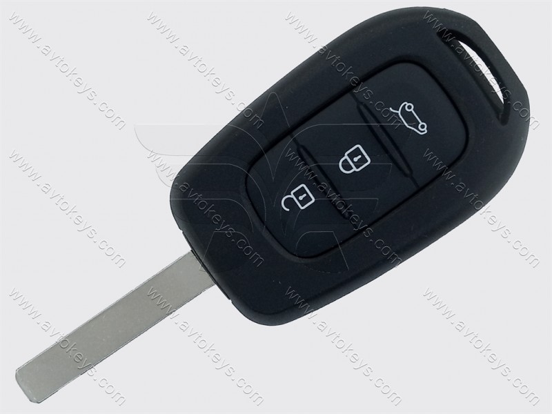 Ключ Renault Kadjar, Megane IV, Twingo III, 433 Mhz, PCF7961M/ Hitag AES/ ID4A, 3 кнопки, лезо VA2