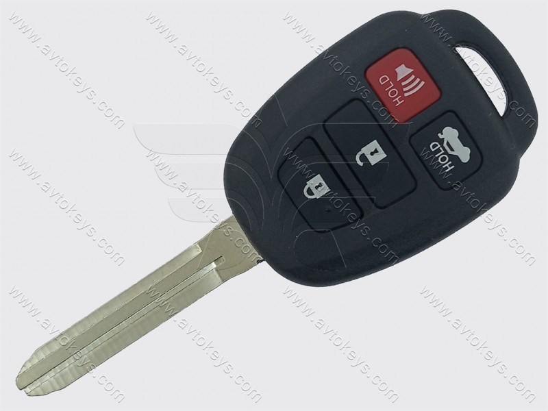 Ключ Toyota Camry, 315 MHz, HYQ12BDM, G-чіп, 3+1 кнопки, лезо TOY43