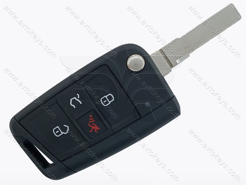 Викидний ключ Volkswagen Golf, GTI та інші, 315 Mhz, 5G0 959 752 BD, ID49/ Megamos AES, 3+1 кнопки