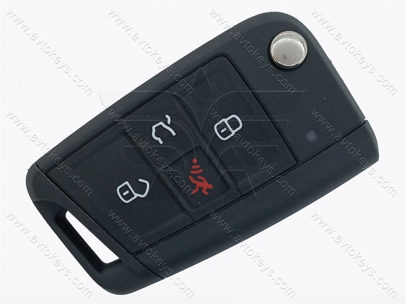 Викидний ключ Volkswagen Golf, GTI та інші, 315 Mhz, 5G0 959 752 BD, ID49/ Megamos AES, 3+1 кнопки