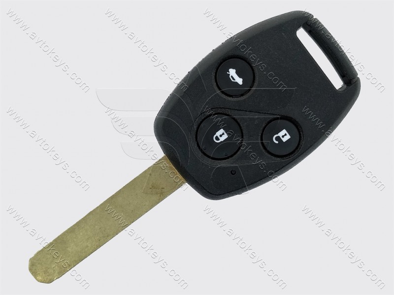 Ключ Honda Accord, CR-V, 433 Mhz, ID48, 3 кнопки, лезо HON66