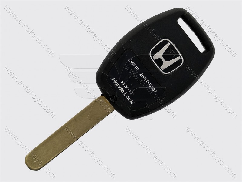 Ключ Honda Accord, CR-V, 433 Mhz, ID48, 3 кнопки, лезо HON66