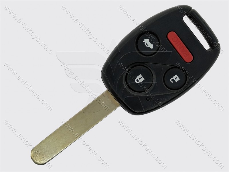 Ключ Honda Accord Coupe, 313.8 MHz, MLBHLIK-1T, PCF7961A/ Hitag 2/ ID46, 3+1 кнопки