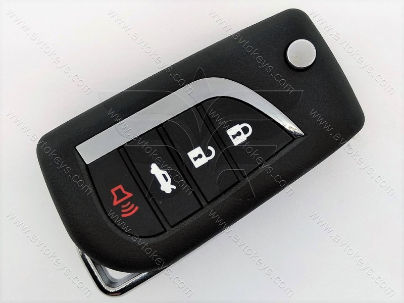 Викидний ключ Toyota Rav4, Camry, Corolla, 315 Mhz, HYQ12BBY, 4D-67, 3+1 кнопки, лезо TOY43