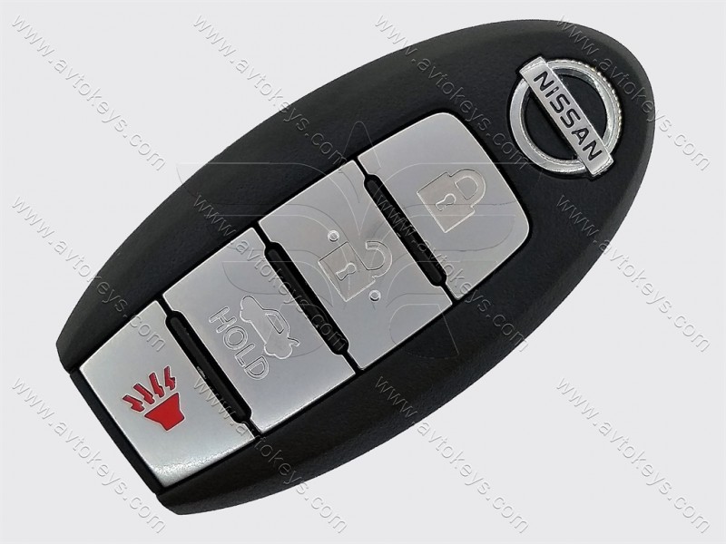 Смарт ключ Nissan Armada, Америка, 433 Mhz, CWTWB1U787, PCF7952A/ Hitag 2/ ID46, 3+1 кнопки