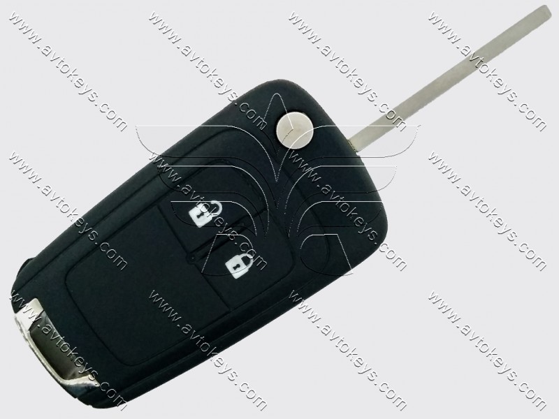 Викидний ключ Opel Insignia, Corsa, Astra та інші, 433 Mhz, 5WK50079, PCF7937E/ Hitag 2/ ID46, 2 кнопки, лезо HU100, OEM