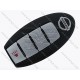 Смарт ключ Nissan Rogue, 433 MHz, KR5S180144106, PCF7953M/ Hitag Aes/ ID4A, 3+1 кнопки, OEM