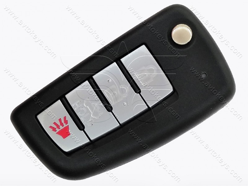 Викидний ключ Nissan Pathfinder, Sentra та інші, 315 Mhz, CWTWB1U751/ KBRASTU15, PCF7936A/ Hitag 2/ ID46, 3+1 кнопки, лезо NSN14