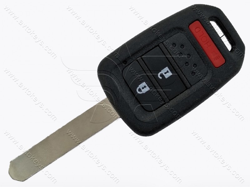 Ключ Honda CR-V, Crosstour, 313.8 Mhz, MLBHLIK6-1T, PCF7961X/ Hitag 3/ ID47, 2+1 кнопки